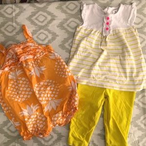 Infant girls outfit bundle